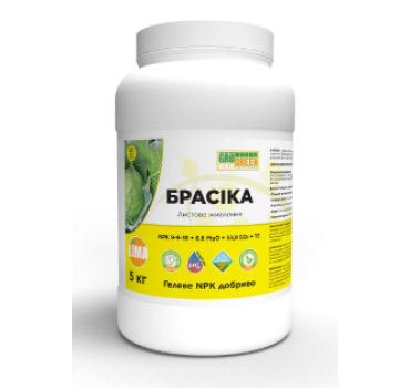Гель ГроГрін Брасіка NPK  9-9-39 +6,6MGO +54 SO3+TE /GroGreen Brassika 5 кг