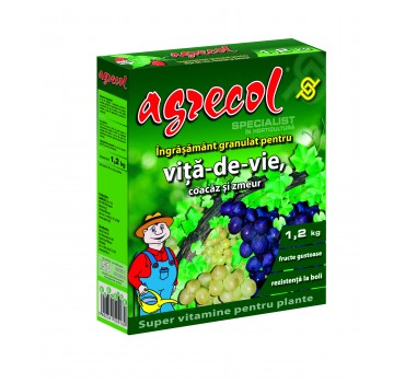Добриво гранульоване для винограду, малини і смородини, Agrecol 1,2 кг