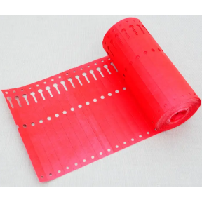 Етикетки TYVEK кольорові (червоні) 1,27 х 16 см, 1000 шт, Німеччина Етикетки TYVEK кольорові (червоні) 1,27 х 16 см, 1000 шт, Німеччина