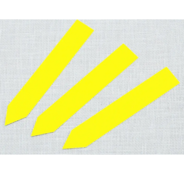 Етикетки-кілочки PET-R кольорові (жовті) 1,6 х 10 см, 500 шт, Німеччина