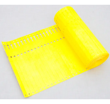 Етикетки TYVEK кольорові (жовті) 1,27 х 22 см, 1000 шт, Німеччина