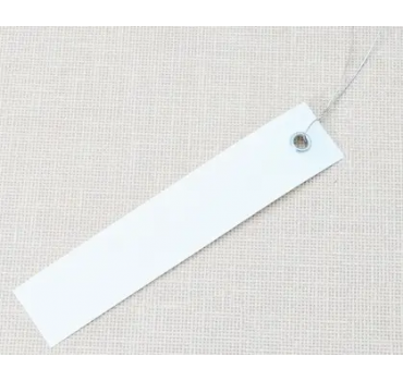 Етикетки на дроті білі 2,0 х 10 см, 250 шт, Німеччина