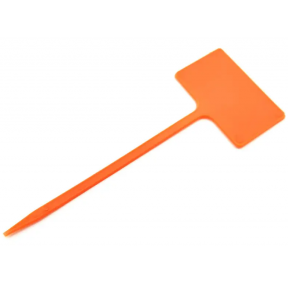 Табличка для рослин на ніжці АММА №3 помаранчева 5 см x 3 см, ніжка 10 см Табличка для рослин на ніжці АММА №3 помаранчева 5 см x 3 см, ніжка 10 см