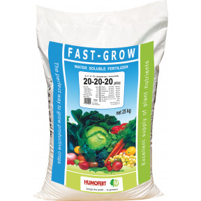 FAST-GROW 20-20-20 + TE - добриво, HUMOFERT