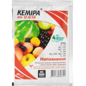 Кеміра 12-0-38, 25г Органек Планет 200шт/ящ